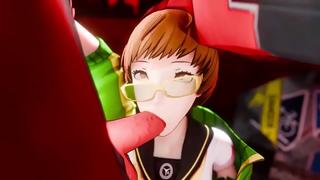 chie and yukiko fuck with adachi, persona 4