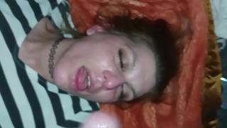 Real Homemade Amateur takes it all the way down her throat